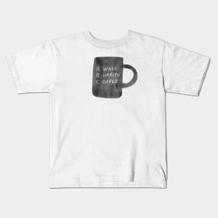 Morning Breakfast Coffee Mug Kids T-Shirt